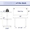 We'Re It Lift it, 60"x30" Electric Sit Stand Desk, 4 Memory/1 USB LED Control, Grey Strand Top, Silver Base VL22BS6030-8827